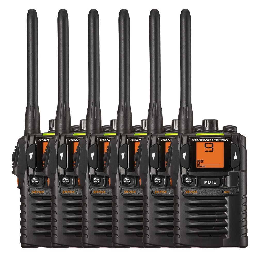 Amazon | 八重洲無線 特定小電力トランシーバー SR70A-BK ブラック 6台